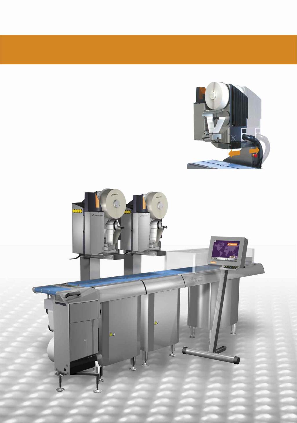 ES 8000 SE Fully Automatic Price Labelling, dynamic operation high-performance system for large capacities labelling output: up to 150 packs per minute interactive Price Labelling with ESMS