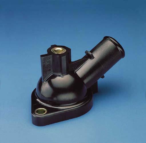 Zytel HTN -- Water Outlet Valve 27 Customer Requirement: Wanted to replace aluminum with a material offering excellent resistance to longlife coolants and moisture.