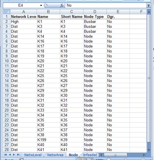 used: EXCEL interface that allows to easily map