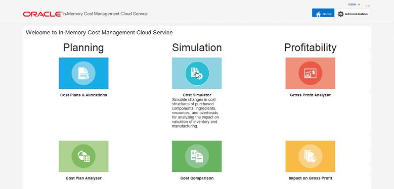 ORACLE IN-MEMORY COST MANAGEMENT CLOUD SERVICE Oracle In-Memory Cost Management Cloud Service (IMCMCS) is a new SaaS, subscription based, offering that provides a bottoms-up approach to maximizing