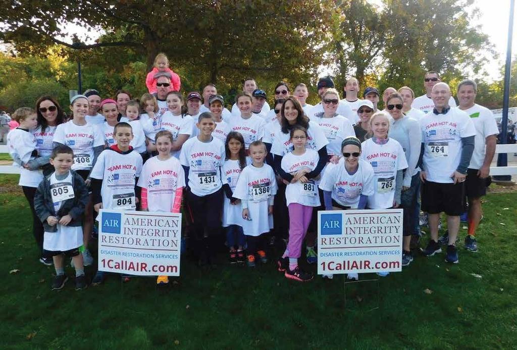 CTAA MEMBER AMERICAN INTEGRITY RESTORATION RAN FOR A REASON OCTOBER 2016 RUNNING FOR A REASON ON OCT. 16 TH For the 6th year in a row, members of Team HOT AIR, are Running for a Reason.