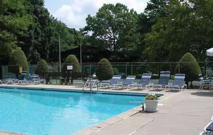 Some of the amenities include picnic tables, gas grills, a tennis court, and a pool, sauna, and community garden, just to name a few.