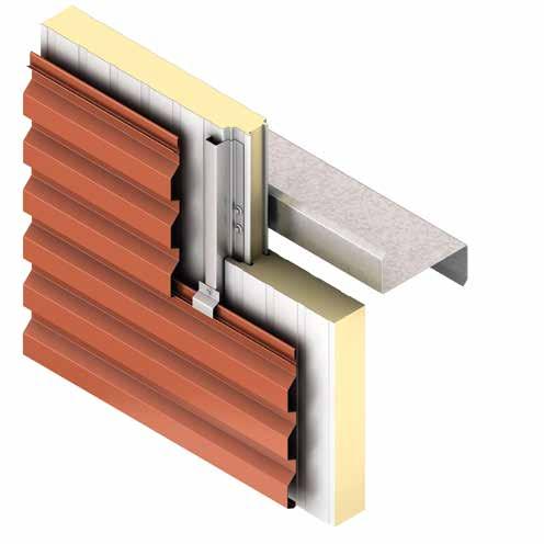18 Universal Barrier Wall Solution Construction Details Intermediate Support Vertical IMP Horizontal Rainscreen 1/4 14 hex head fasteners without washer Horizontal support (not by Kingspan) Set