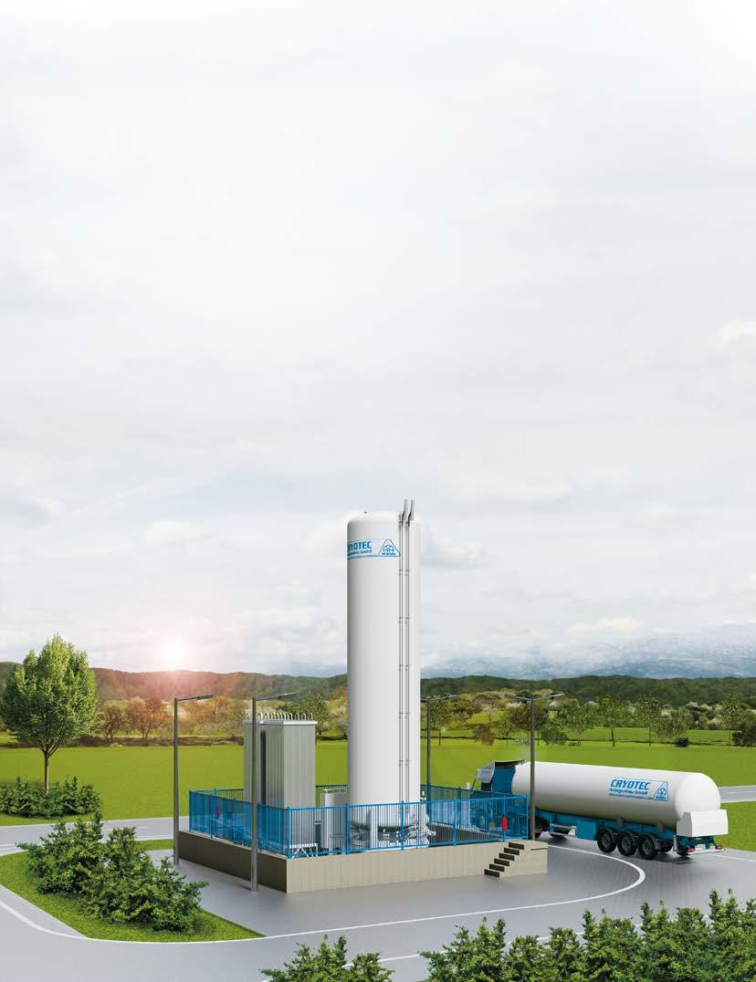 LNG Filling Station Solutions CRYOTEC Anlagenbau supplies and constructs turnkey LNG filling stations.