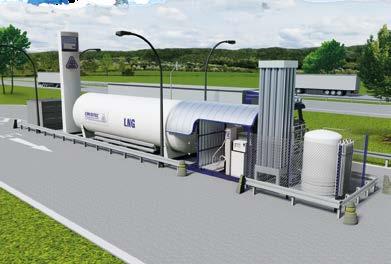 LNG-powered vehicles can be quieter than diesel-powered vehicles.