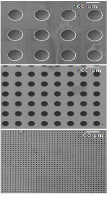 1: Microstructured Surfaces Tooling Diameter, Resultant µm Aspect Ratio Spacing Ratio P115 115