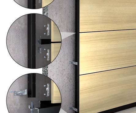 COMPwood executed as wall and ceiling cladding with integrated illumination,