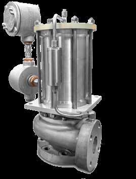 This design provides two significant benefits over traditional centrifugal pumps. It eliminates the need for a seal on the shaft between the motor and the cold end.
