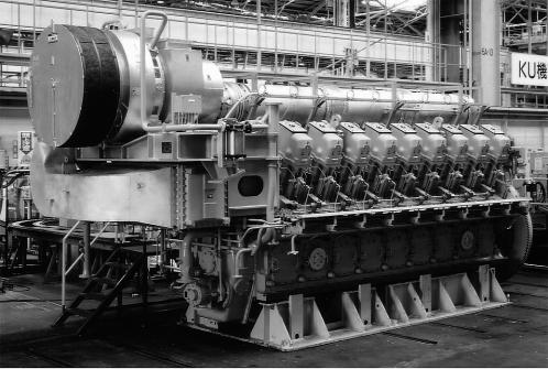 Gas engine power generation (Model: Mitsubishi 18KU34) (Model:
