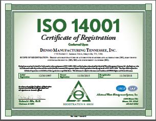 1996- Achieved ISO 14001 Certification 2000- Began