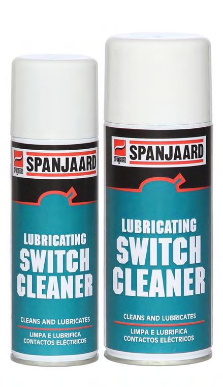 LUBRICATING SWITCH CLEANER Effective cleaner for switchgear, relays, brushes, circuit breakers, rheostats, and switch contacts of all types. Washes away dirt, grease and other contaminants.