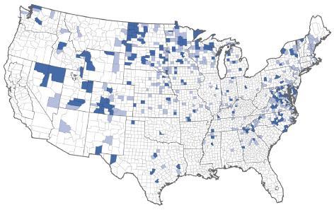 Counties in Propane Country with