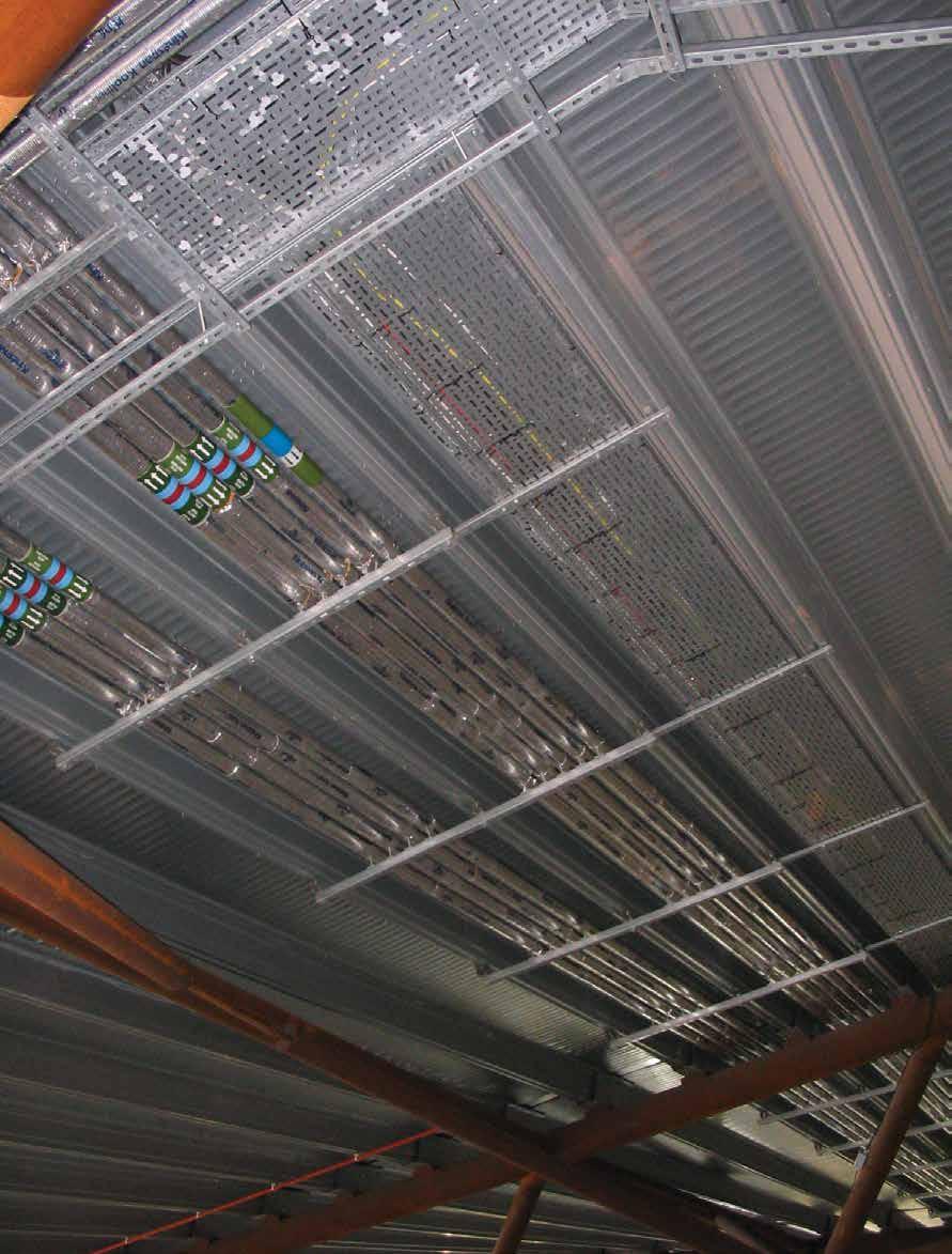 OUR PRODUCTS CABLE MANAGEMENT With a range of cable ladders, trays, trunking and framing systems, we provide a comprehensive range of cable management solutions for the mechanical and electrical