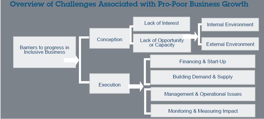 Source: BusinessCalltoAction.org Figure 3. Overview of Challenges Associated with Pro-Poor Business Growth Barriers at Conception.