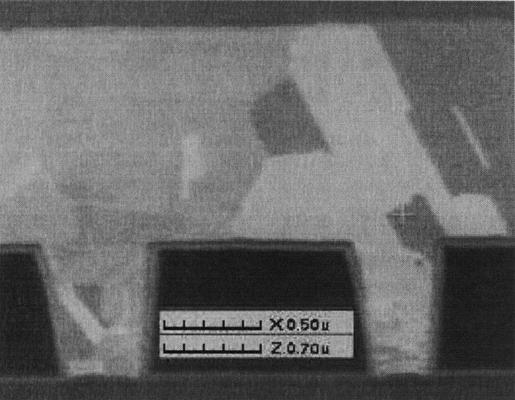 438 K. Weiss et al. / Microelectronic Engineering 50 (2000) 433 440 Fig. 5. Copper EP fill on MOCVD Cu seed layer (tilted FIB image).