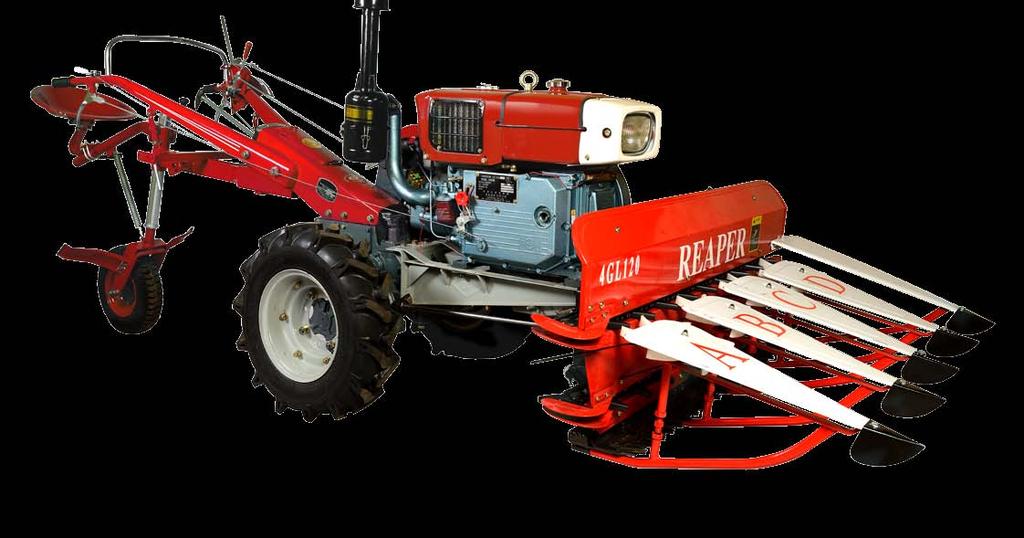 Reaper A harvesting attachment designed for swathing wheat, grass, or any plant with a less than