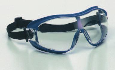 Indirect ventilation Anti-mist and anti-scratch treated and wearable as over spectacles or with a respiratory mask Weight: