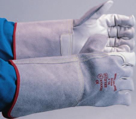 Welding gloves UNIVERSEL The UNIVERSEL welding gloves are designed to protect the hands during normal welding applications in MMA/MIG/MAG/TIG processes and have a grain leather palm for extra