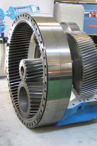 Failure as a result of breakage for instance, of a gear wheel causes expensive production downtime.