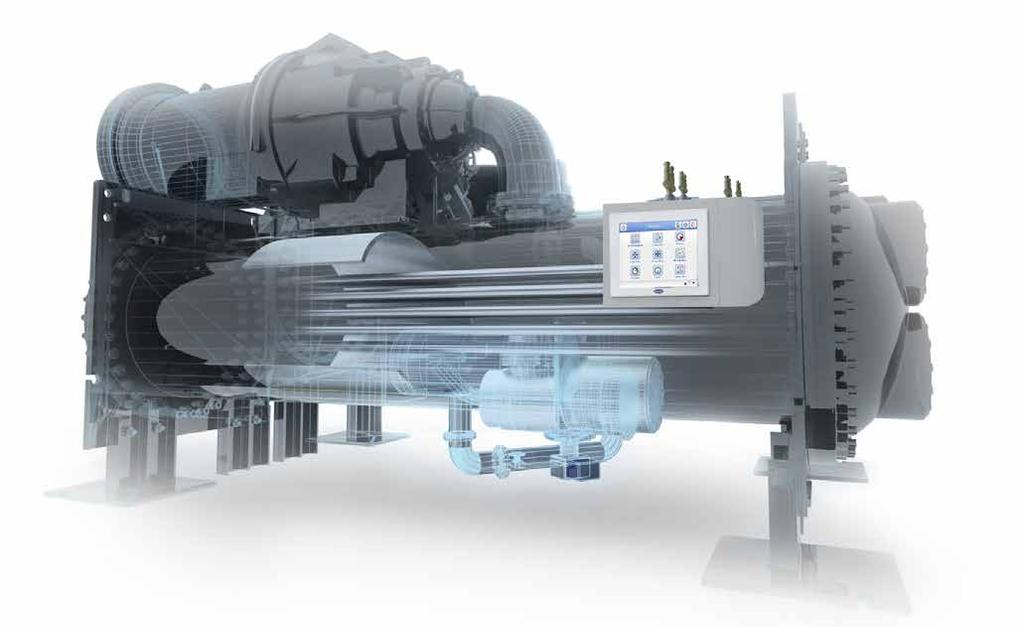 High efficient and reliable heat transfer technologies Advanced control technology AquaEdge 19XR chiller adopts latest 3-D enhanced heat transfer tubes to improve heat exchanger efficiency.
