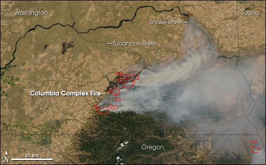 Fire burned 50,000 ac (21,000 ha) in