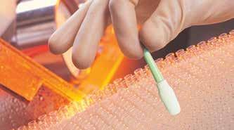 CleanFoam Swabs CleanFoam Series A Texwipe s CleanFoam Swab Series is made with 100% polyurethane foam, 100 pores per inch, for good chemical compatibility with a variety of solutions.