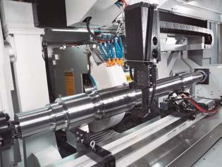 - Automated line for high-speed train axles which ensures the high precision and quality that these components require.