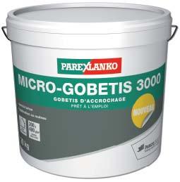 MONOREX GM & GF, MONOBLANCO, BLANC DU LITTORAL or for the PAREXTHERM and PAREXDIRECT render systems, when applied to low porosity or high absorption substrates.