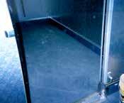 Ten year warranty on cooler-freezer new floors, concrete or 5/8 inside surface OSB.