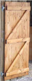 4ft x 4ft, all our stable doors come complete with an anti-chew