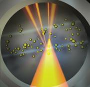 solvent vapor Step 3: Detection Sample particles pass through laser