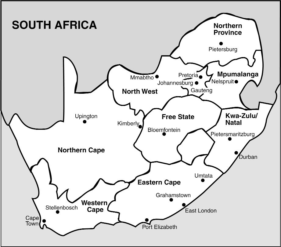 ECONOMIC INDICATORS Limpopo Polokwane Gauteng Provinces & Capitals Source: Statistics SA Province Capital Area Population GDP+ Squ. Km% 000* % % Eastern Cape Bisho 169 580 13.9 6 978 15.7 7.