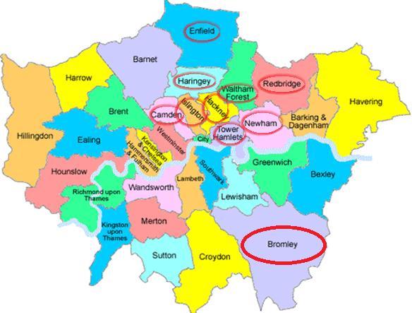 Outward in Numbers 1,000 Service Users 500 Staff 60 Part Time Volunteers 10 Full Time Volunteers Across 10 London Boroughs Outward by Location London Borough of Tower Hamlets Outreach & Supported