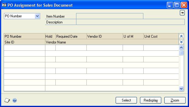 PART 3 ALLOCATION, FULFILLMENT, AND PURCHASING To link a line item from the Purchase Orders Preview window: 1. Open the Sales Transaction Entry window.