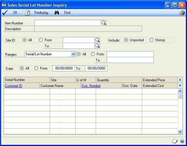 CHAPTER 28 INQUIRIES Highlight a record and link to a window displaying more information to view more information about the item, customer, or document in the list.