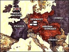 Russia came to the aid of Serbia against Austria-Hungary and that meant France and Britain would join