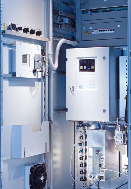 CONTINUOUS, EXTRACTIVE FLUE GAS MONITORING On MCS100E HW, from sampling to the cell, all components that are in contact with the sample gas are heated to above dew point and thus protected from