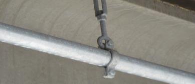 Conduits attached to metal poles require a minimum of 3/4-inch stainless steel bindings that are spaced not more than five feet apart.