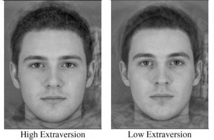 Lenka Selecka 288 Figure 2. Introvert/extrovert male face (Penton-Voak, et al., 2006) 2.2 Participants Research sample consists of 288 women. The mean age is 21.23 years (SD=6.135).
