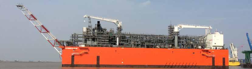 16,100 m 3 Caribbean FLNG: Owner: Exmar, Belgium Yard: Wison Offshore & Marine, China Classification: BV Completion: 2016 Scope: Complete gas-handling system for loading and