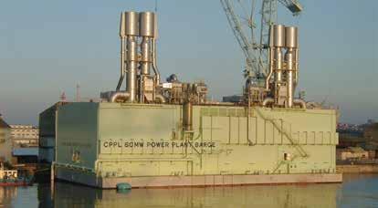 60 MW power barge: Customer: Mitsui Engineering & Shipbuilding Co. Ltd.