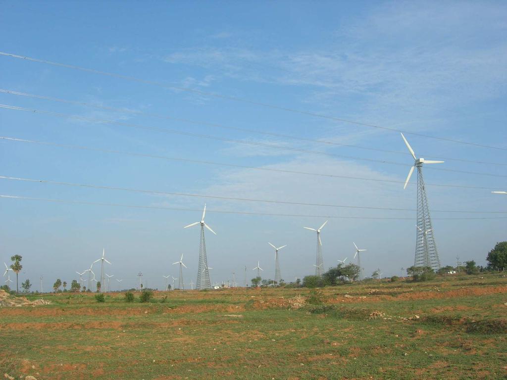 Wind turbines in