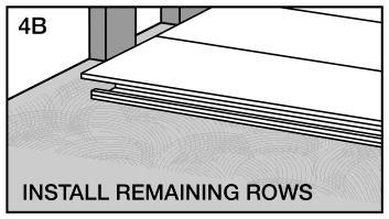Continue to install the next rows. Make sure there is a random staggering at the end joints of at least 6 apart.