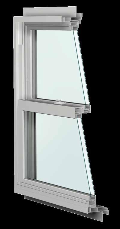 Integral nailing fin 600 Fusion-welded frame and sash Integral Brickmould/ J channel Cam lock 4-1/4" jambs Dual air latches Flush-mount tilt latches Tilt-in/lift-out sash Overlapping, interlocking