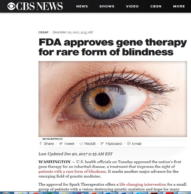 FDA approves Spark s Luxturna