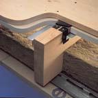 3 Step three Cut lengths of 19mm Lafarge Plank or 15mm Lafarge dbcheck wallboards mm shorter than the space between the joists ensuring you keep both bound edges intact.