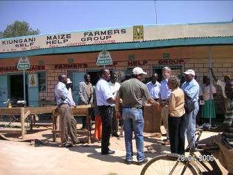 At the farmer group level Farmer groups consolidate the maize