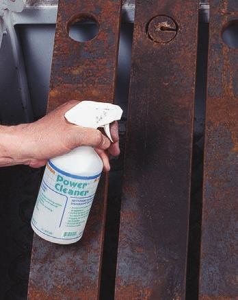 Removal of rust, oxidation and mineral deposits on steel Removal of deposits inside spray cabinets Surface preparation before painting or coating Cleaning of stone, brick, marble and concrete Removal