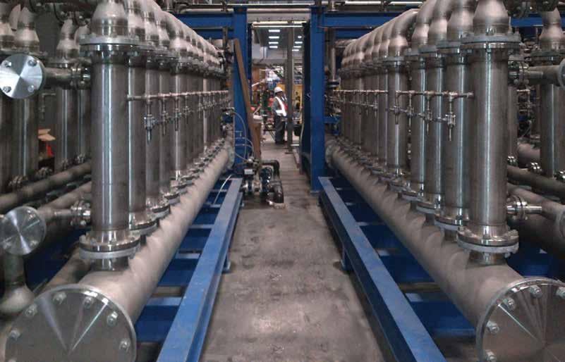 Combined Metals, Oil & Grease, and Solids Removal Membrane Specification All-ceramic membrane support structure with chemical, thermal, and thermal shock resistance.