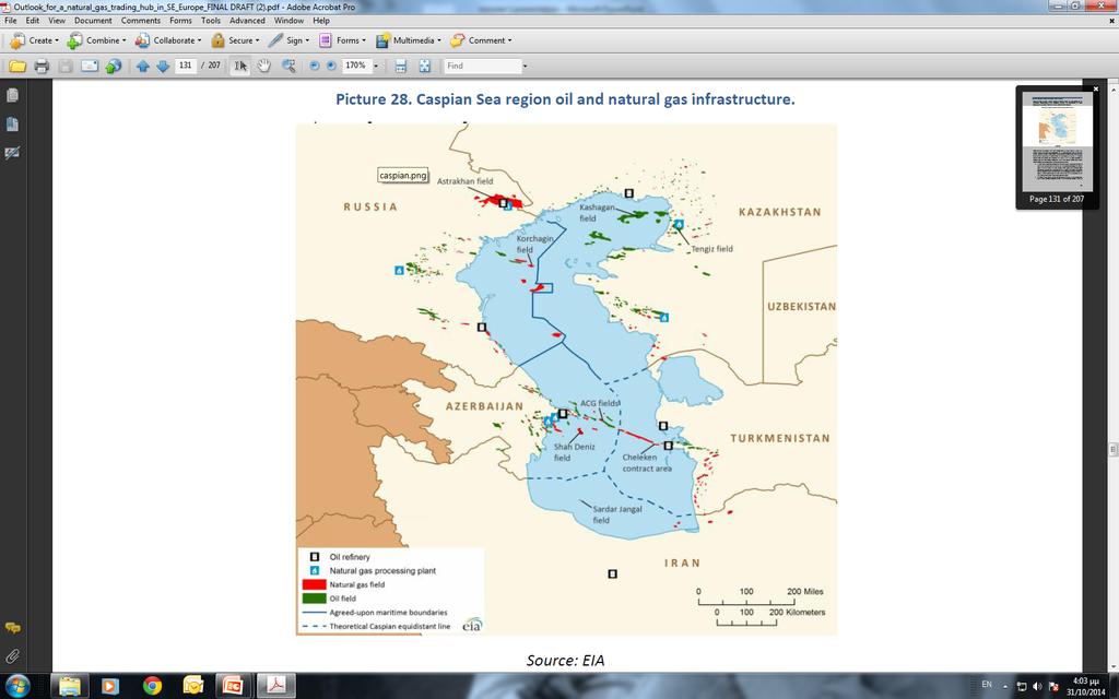 Caspian Sea region oil and